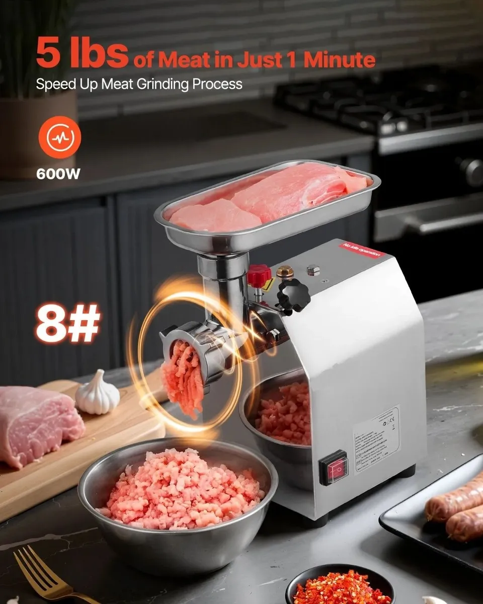 Meat Grinder 600W Stainless Steel Mincer - Image 3