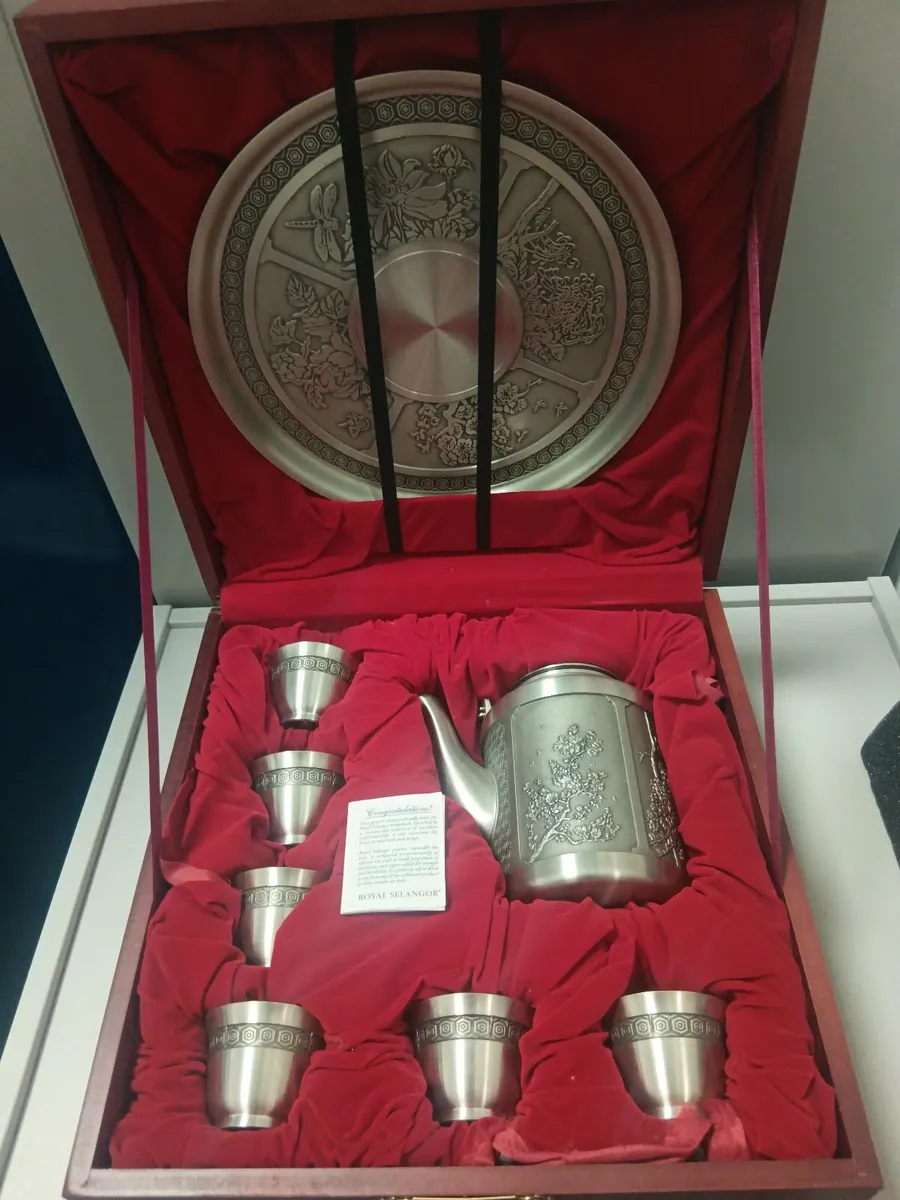 Pewter tea service - Image 2