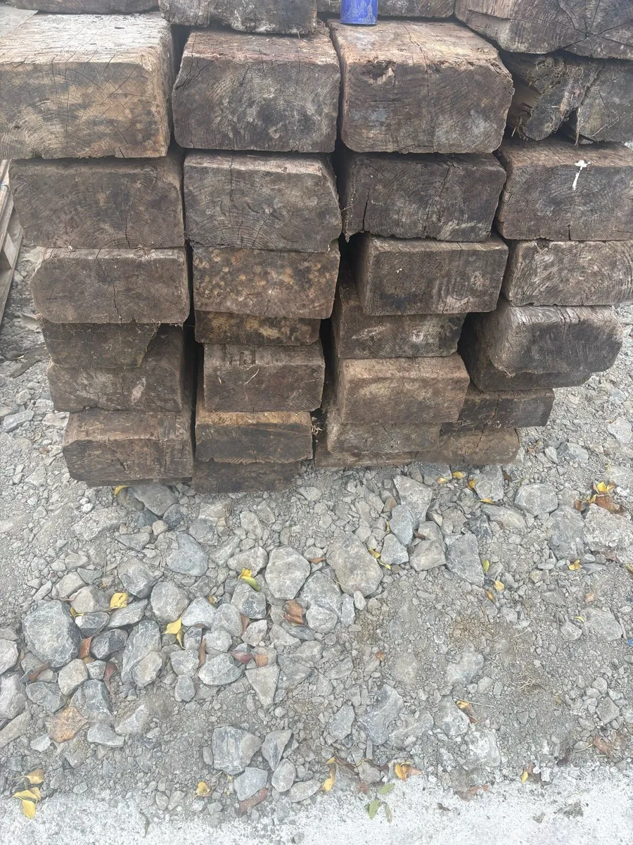 Railway sleepers and vegetable boxes - Image 1