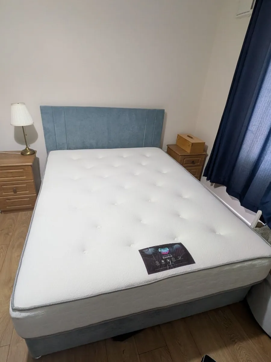 King Size Bed and Mattress - Image 1