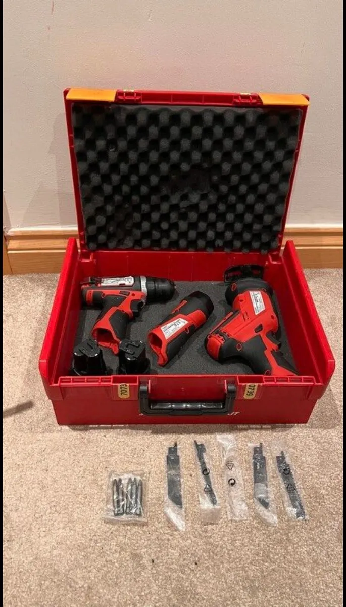 WORKZONE Titanium 3-Piece Cordless Tool Kit - Image 1