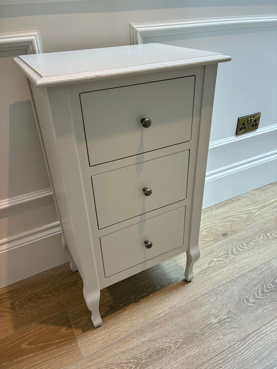Laura Ashley Grey Hallway Side Cabinet - Image 1