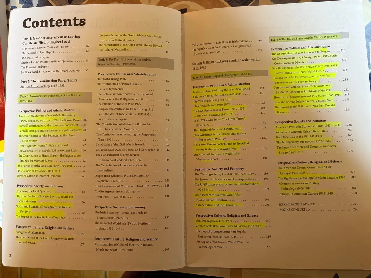 LC HL history revision book - Image 4