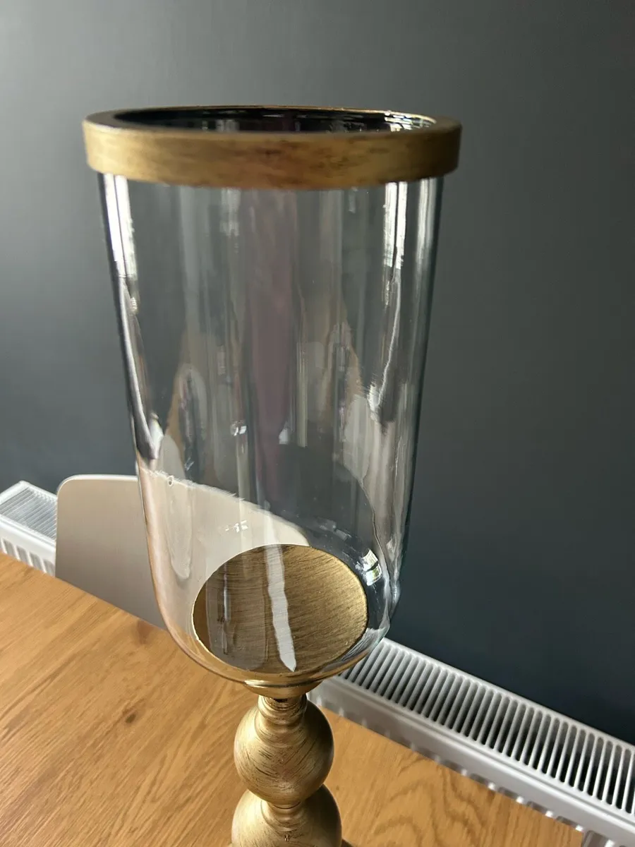 glass candlestick. candle not included - Image 2