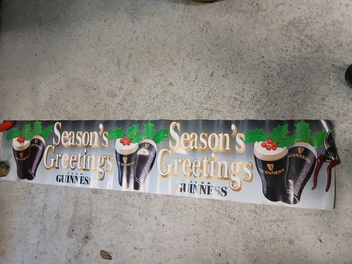 Guinness paper banner