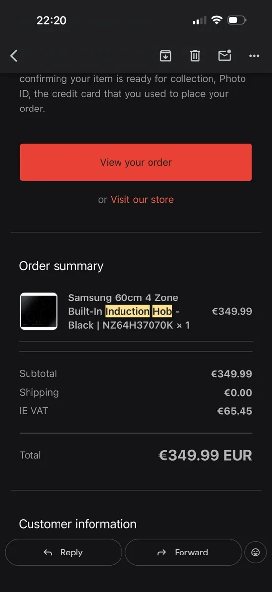Samsung Induction Hob - Image 3