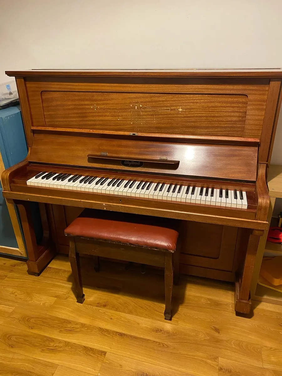 Upright Piano and Stool - Image 1