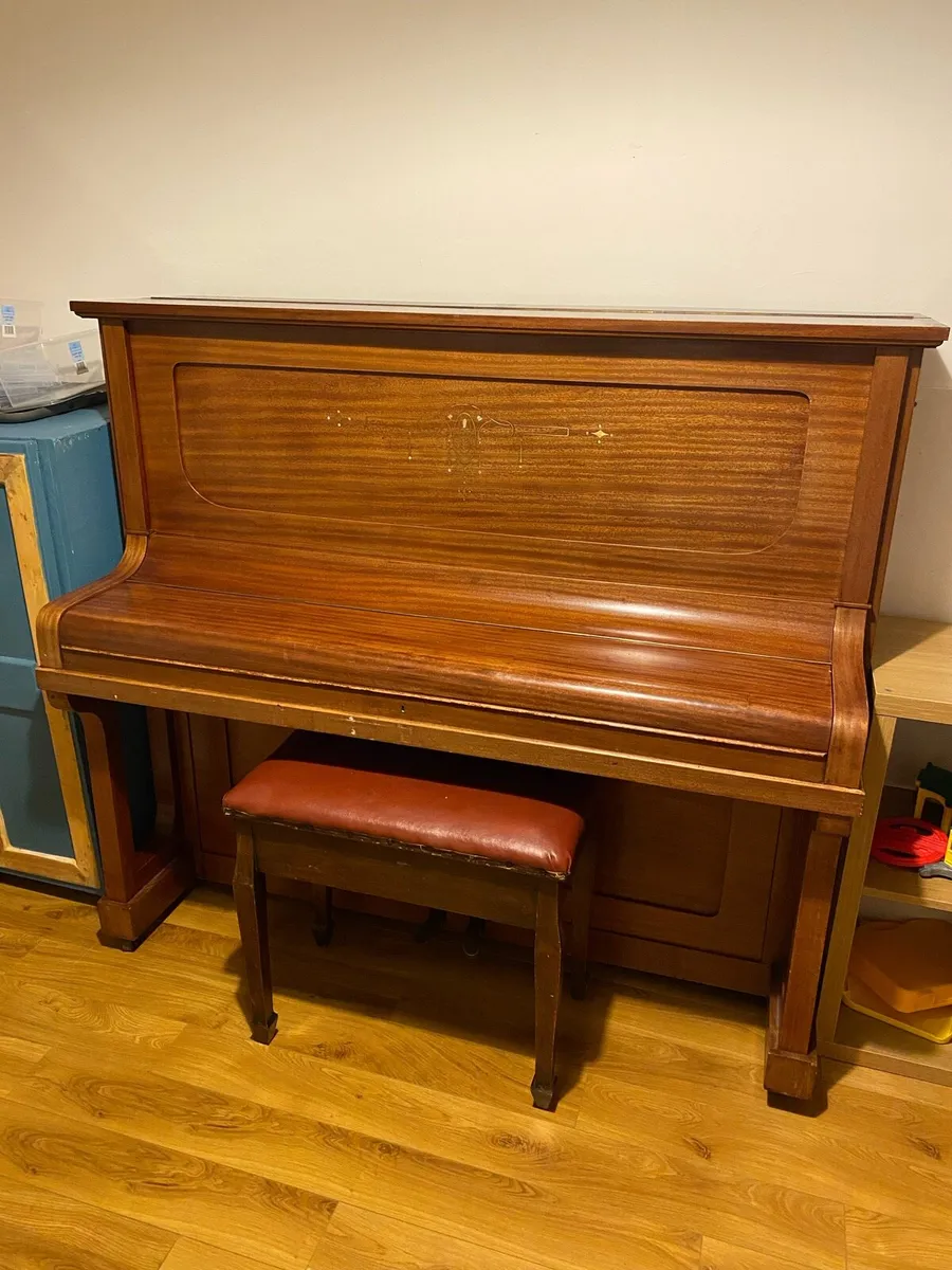 Upright Piano and Stool - Image 2