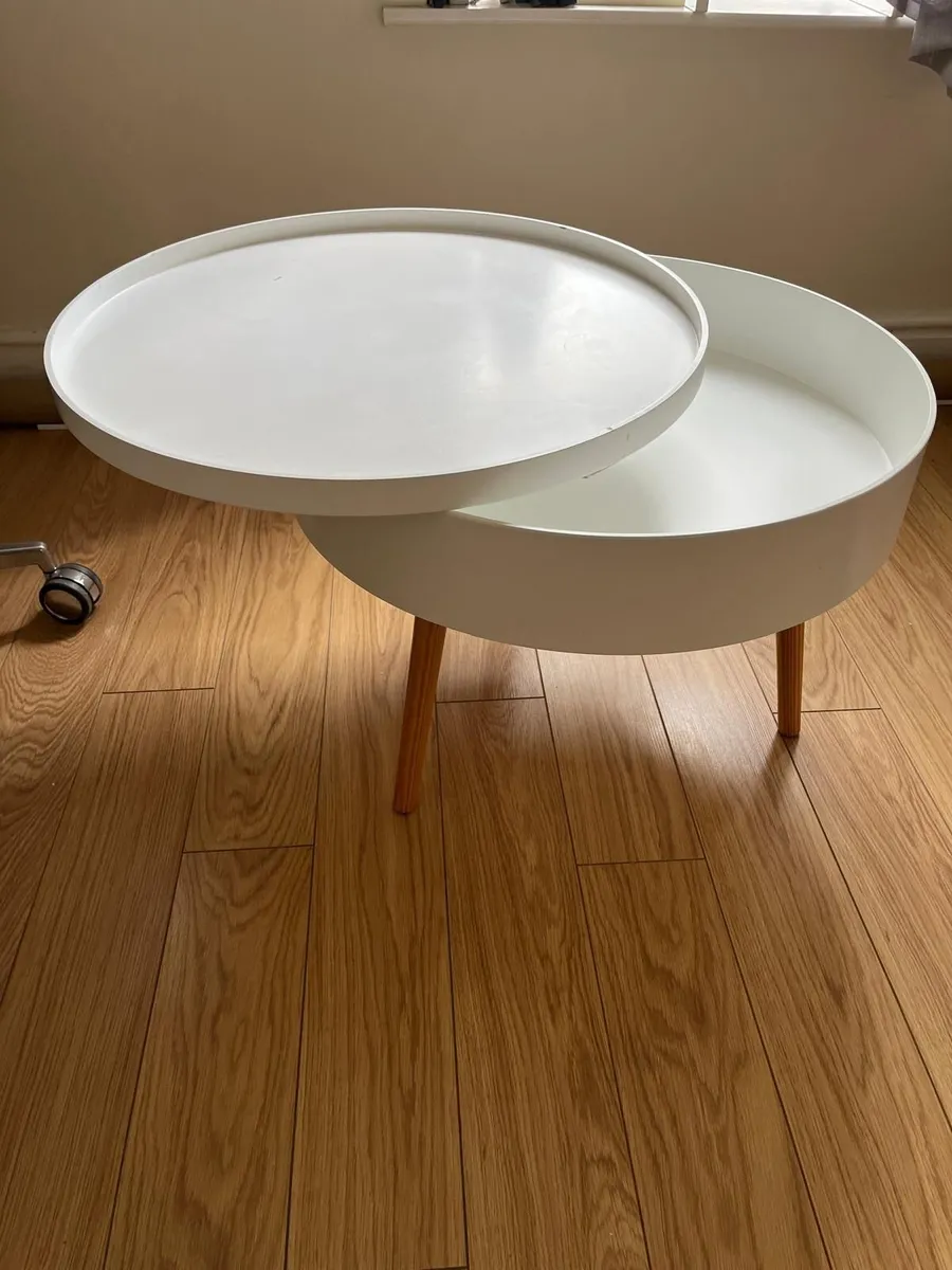 Butlers Wooden Round Storage Coffee Table - Image 1