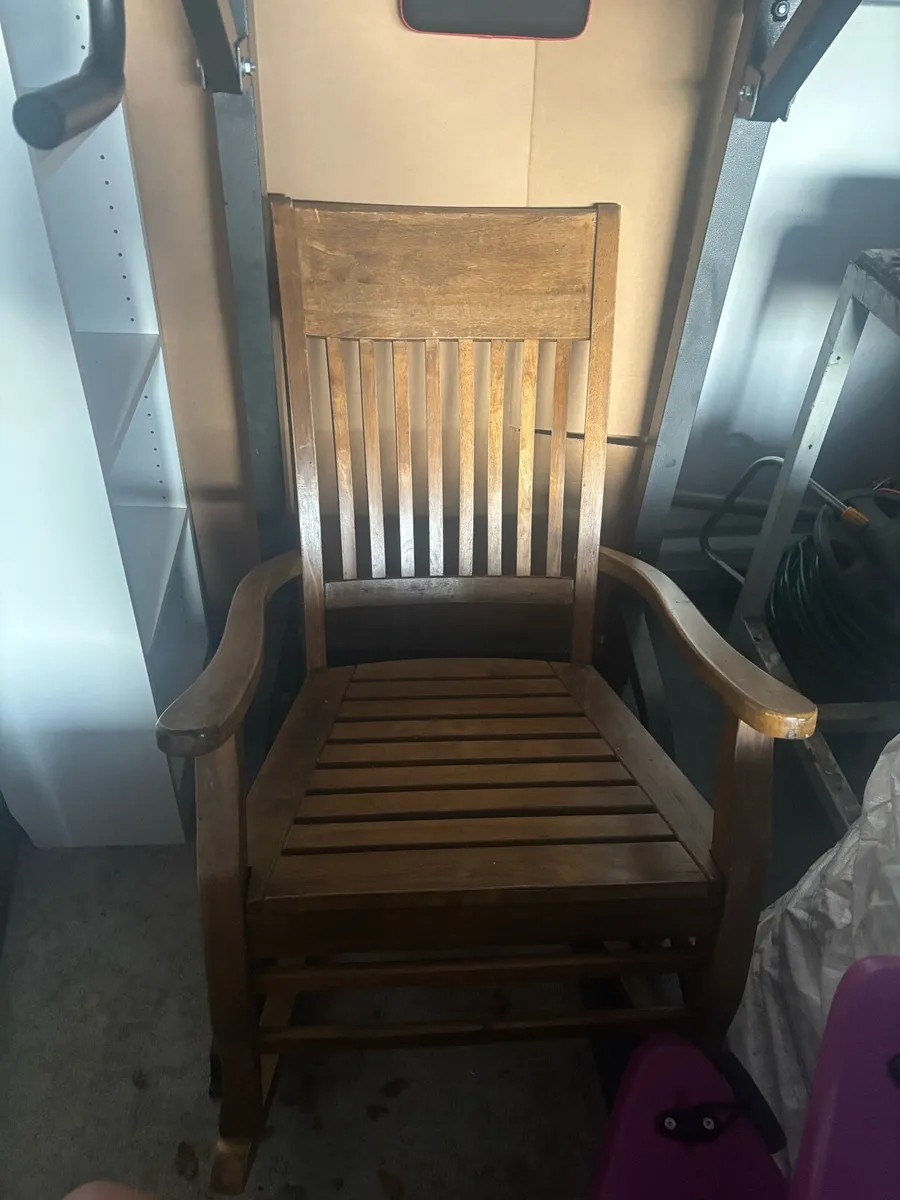 Wooden rocking chair