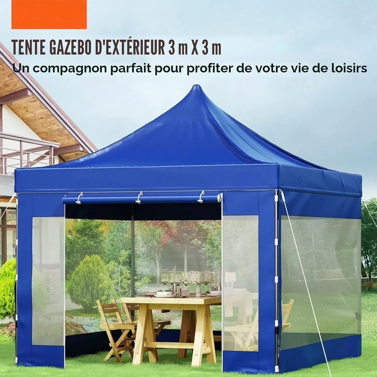 Gazebo Pop Up Tent 3x3M Folding Shelter - Image 3