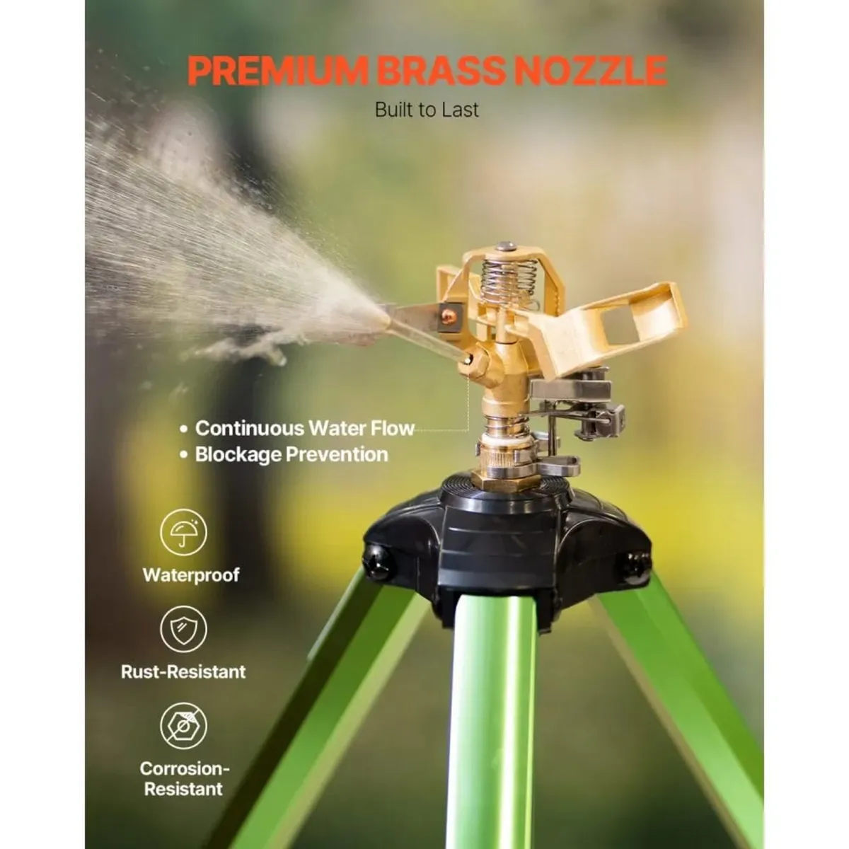 Impact Sprinkler on Tripod Base, 2 Packs, Heavy Du - Image 3