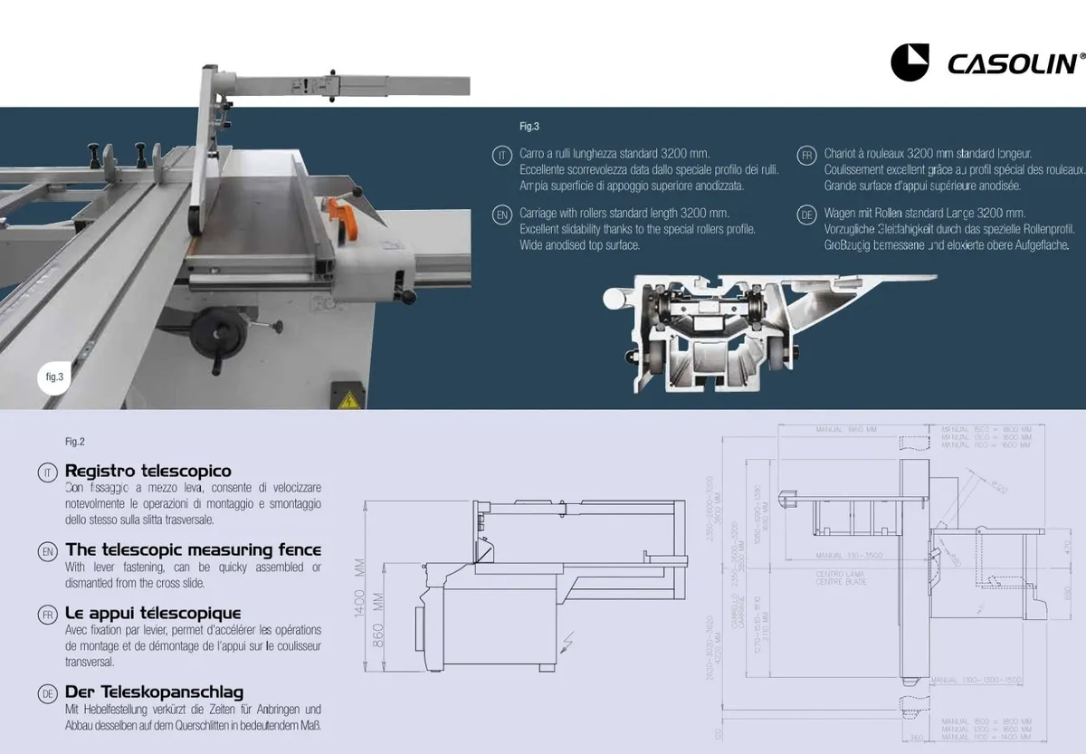Panel Saw Casolin Astra SE 400 - Image 3