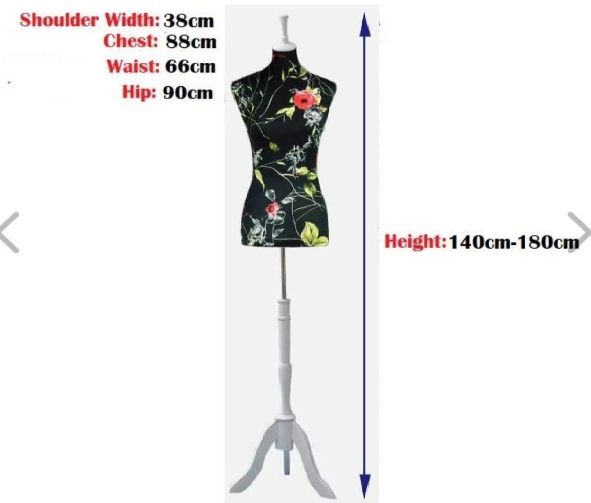 New Floral dummy for tailoring- FREE P&P - Image 2