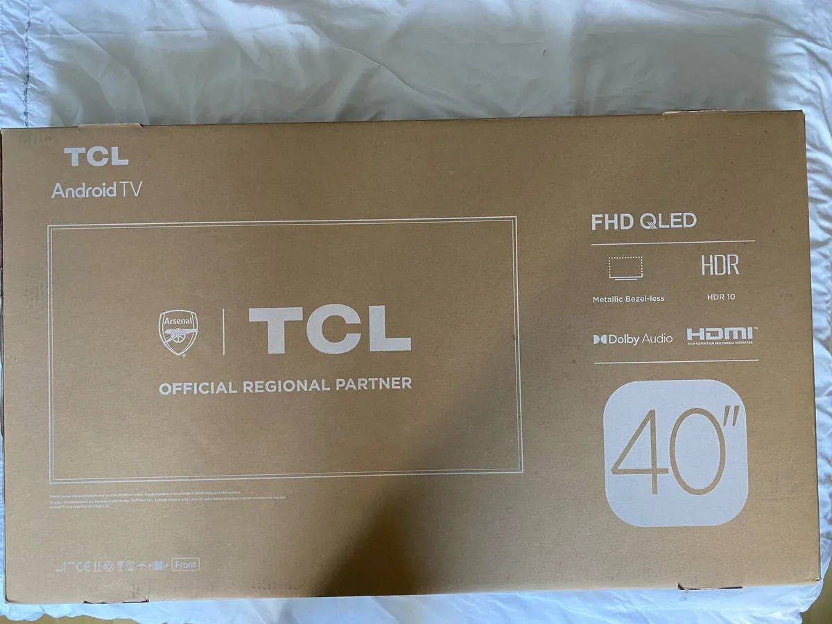 TCL 40” QLED TV - Brand New - Image 1