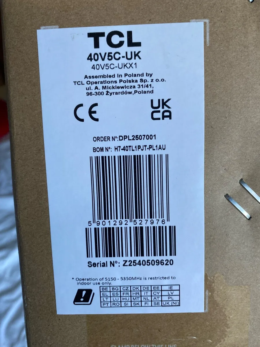 TCL 40” QLED TV - Brand New - Image 2