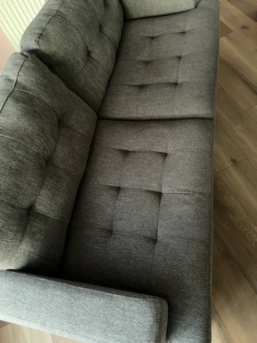 Modern Grey 2-Seater Sofa – Excellent Condition - Image 4