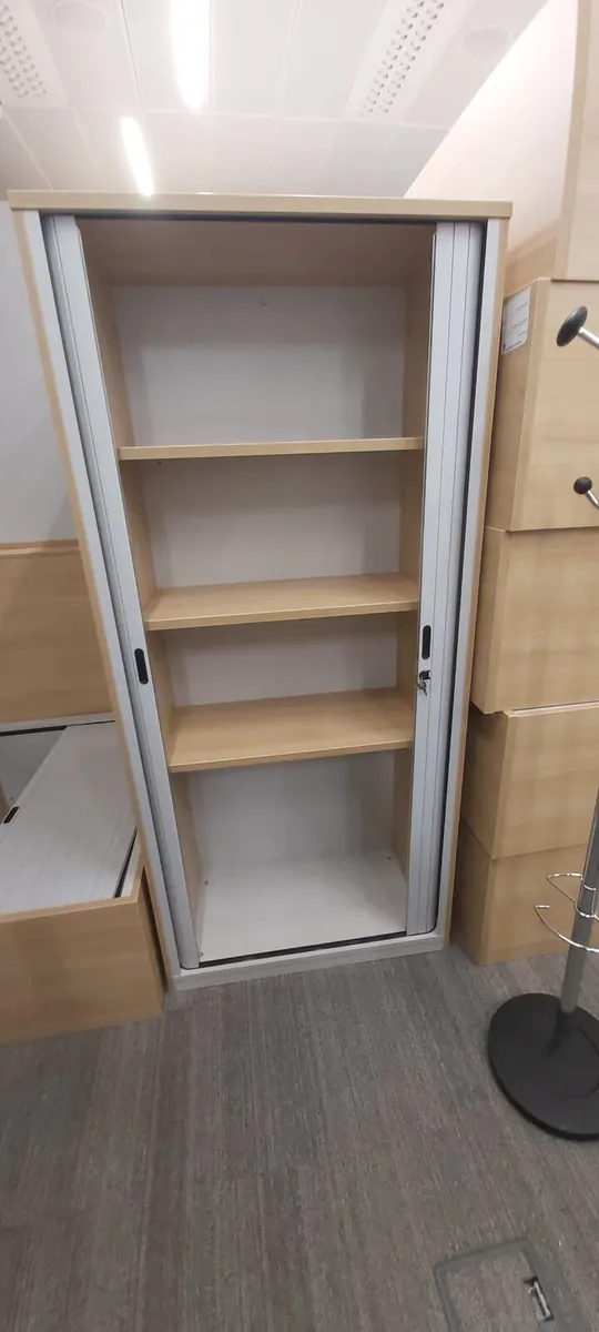Tall Tambour Cabinets -196cm - Image 4