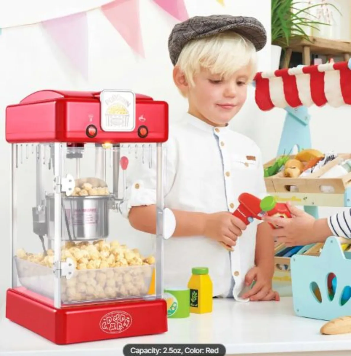 Popcorn Maker,300W Popcorn Popper Machine, 2.5 Oz - Image 4