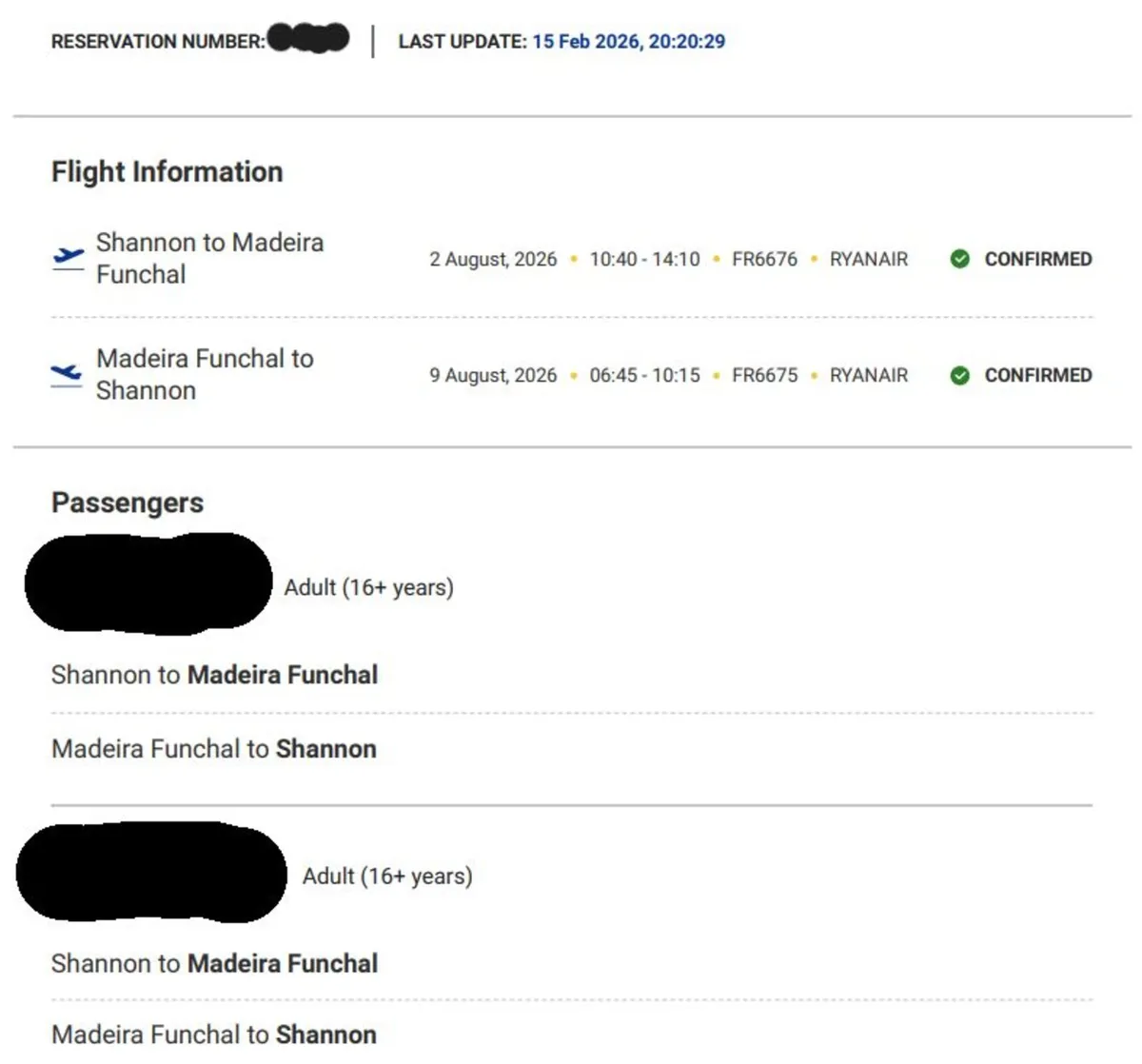 Shannon to Madeira Return Flights 2-9AUG2026 - Image 2