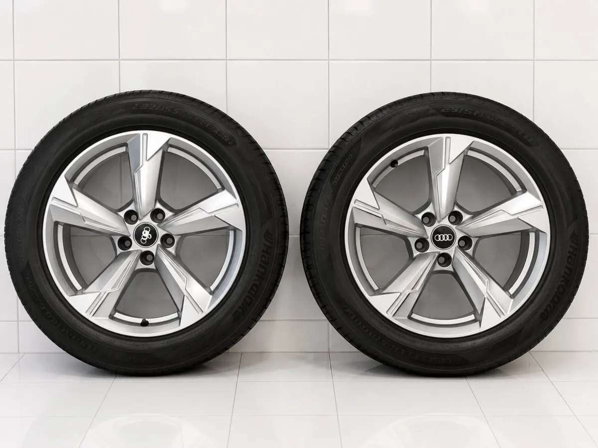Perfect Condition Audi Alloys and Tyres 225/55/R18 - Image 1