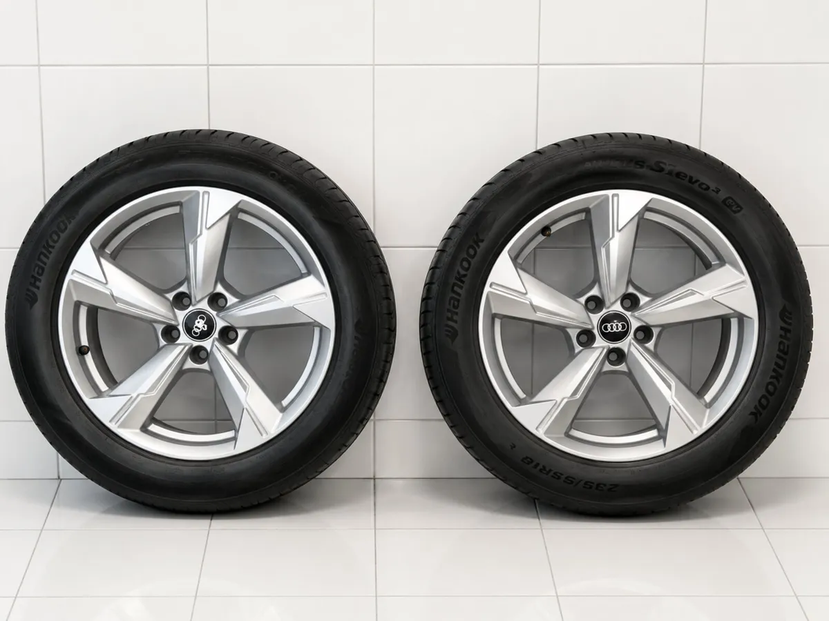 Perfect Condition Audi Alloys and Tyres 225/55/R18 - Image 2