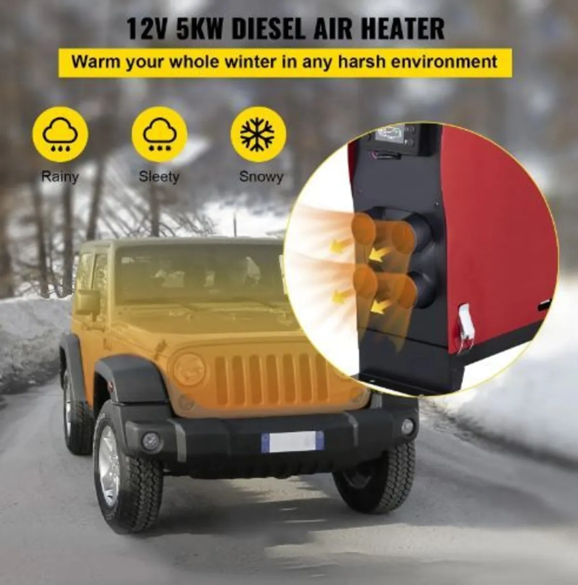 12V 5000W Air Diesel Heater - Image 2
