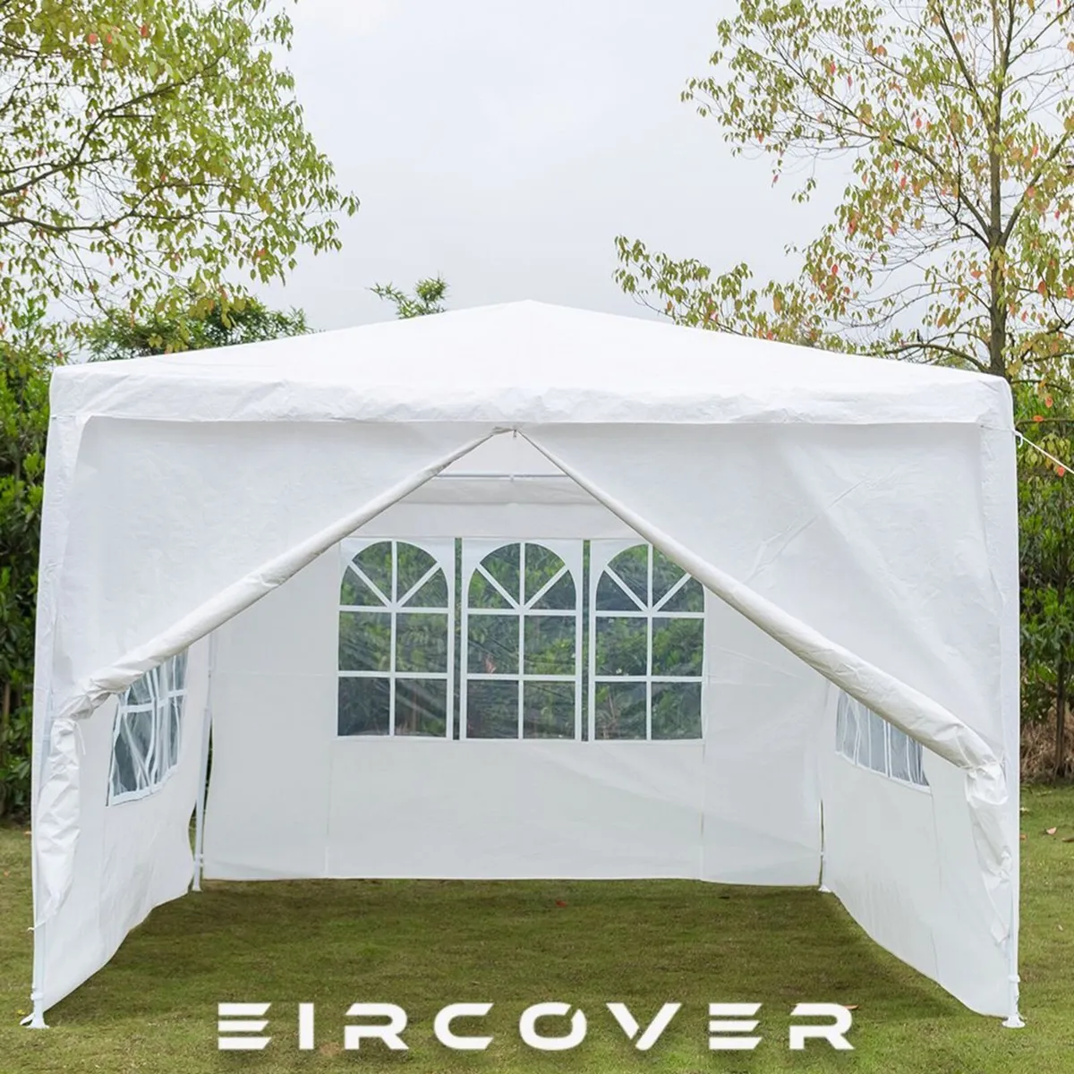 Gazebo Canopy  Party Tent  3m x 3m  White - Image 1