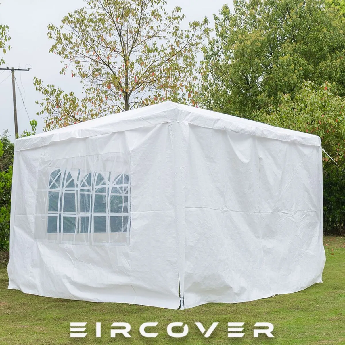 Gazebo Canopy  Party Tent  3m x 3m  White - Image 2
