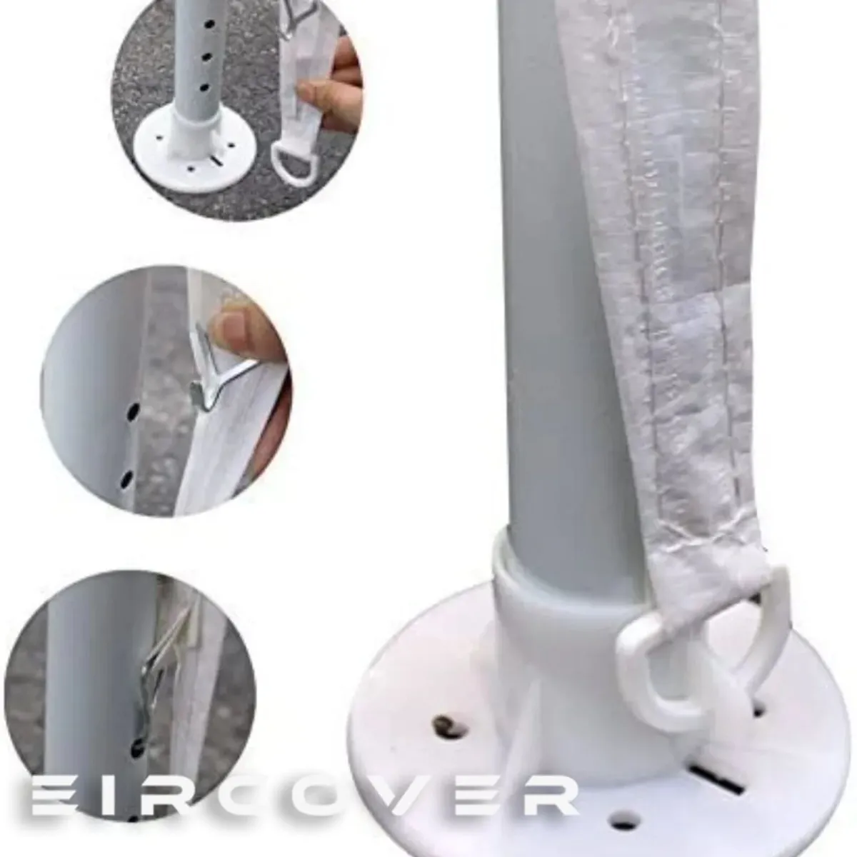 Gazebo Canopy  Party Tent  3m x 3m  White - Image 4