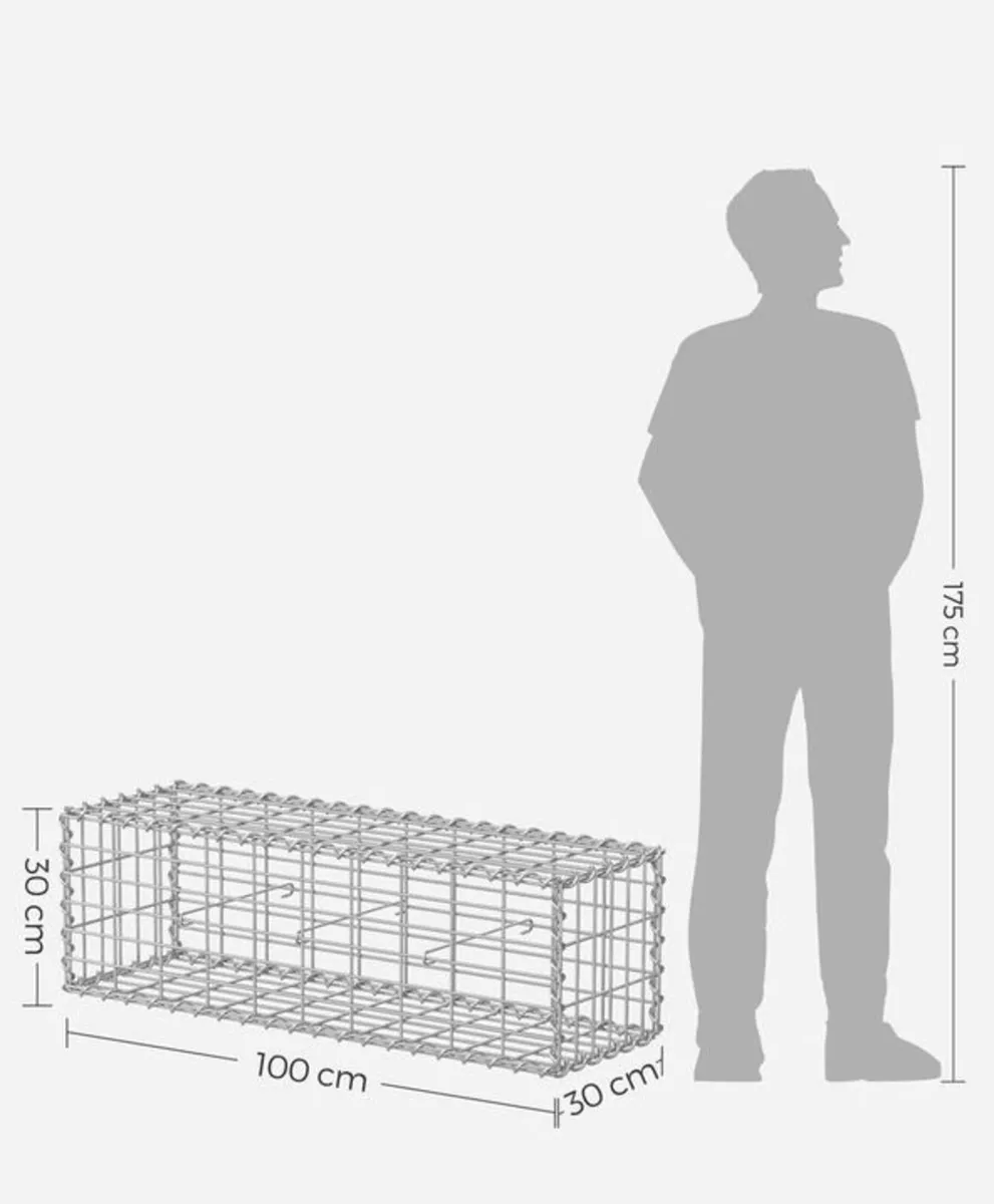 DIY Gabion Baskets (30 x 30 x 100cm) FREE POST - Image 4