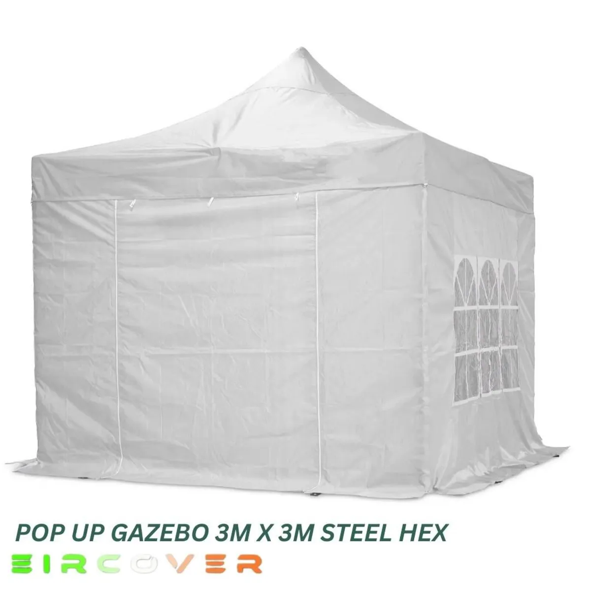 Pop Up Gazebo Steel 40mm Hex 3m x 3m - Image 2