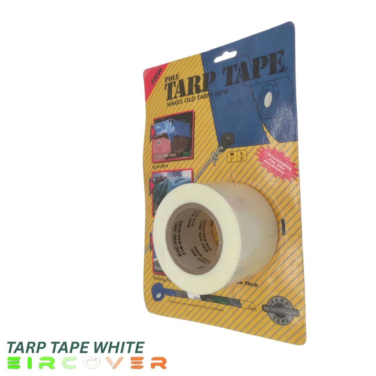 Tarp tape small  W5cm / L10m  (2" x 35') Blue - Image 2