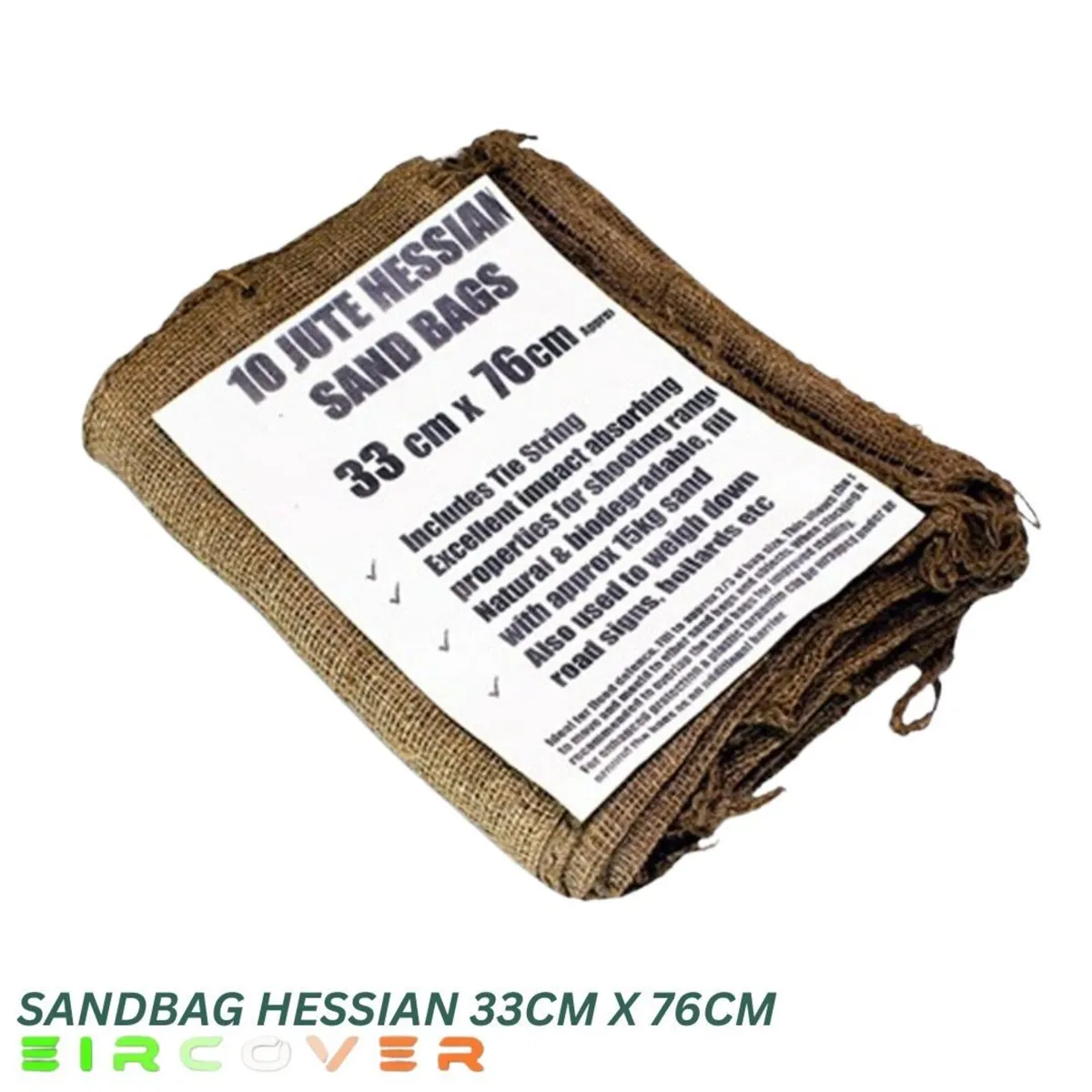 Sandbags Polypropylene 33 cm x 76 cm - 10 Pack - Image 2