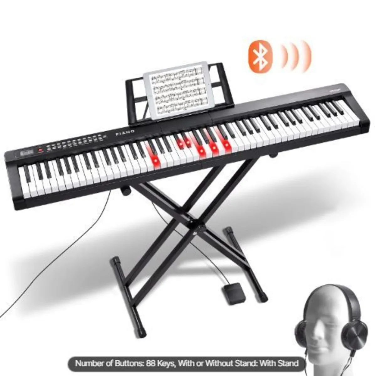 88 Key Digital Piano Keyboard - Image 3
