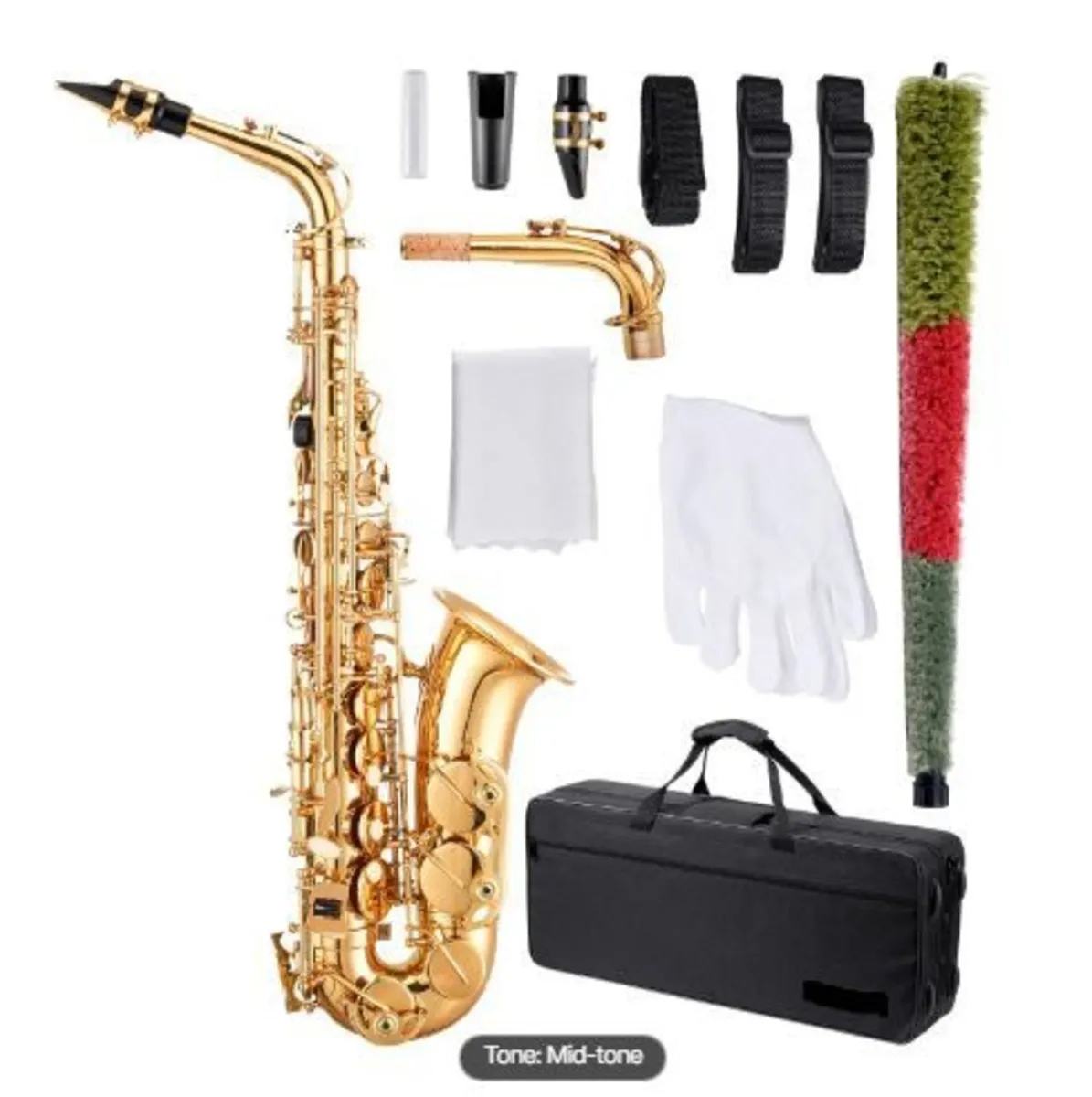 Alto Saxophone, E Flat, Brass Saxophone Beginner - Image 1
