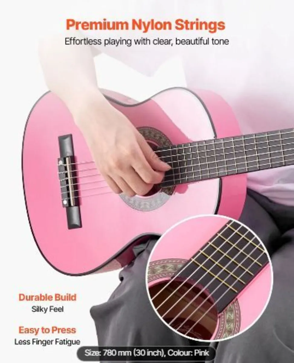 Classical Guitar, 780 mm, Wood Classical - Image 3