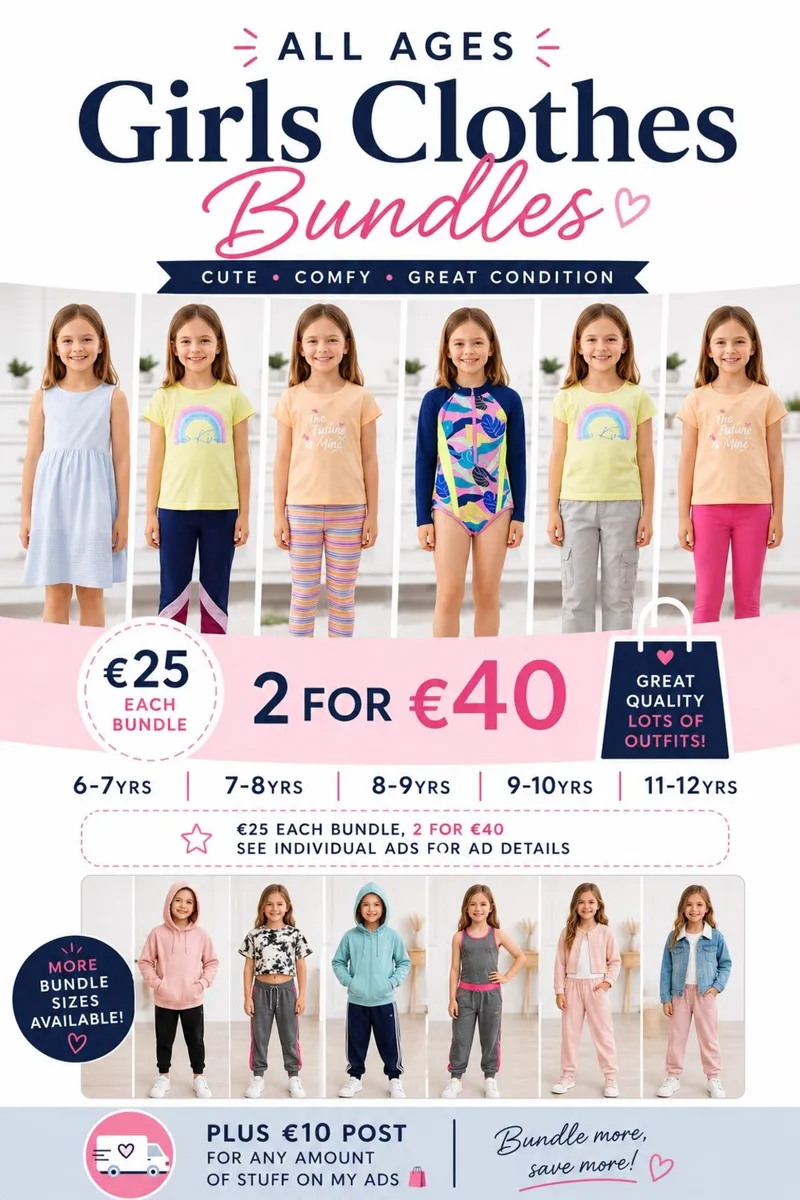 ALL AGES Girls Clothes Bundles - 2 for 40 Euro - Image 1