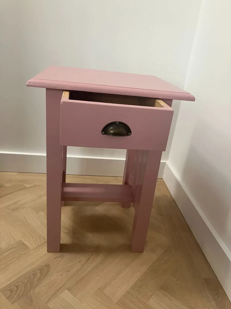 Antique Pine Bedside table - Image 3