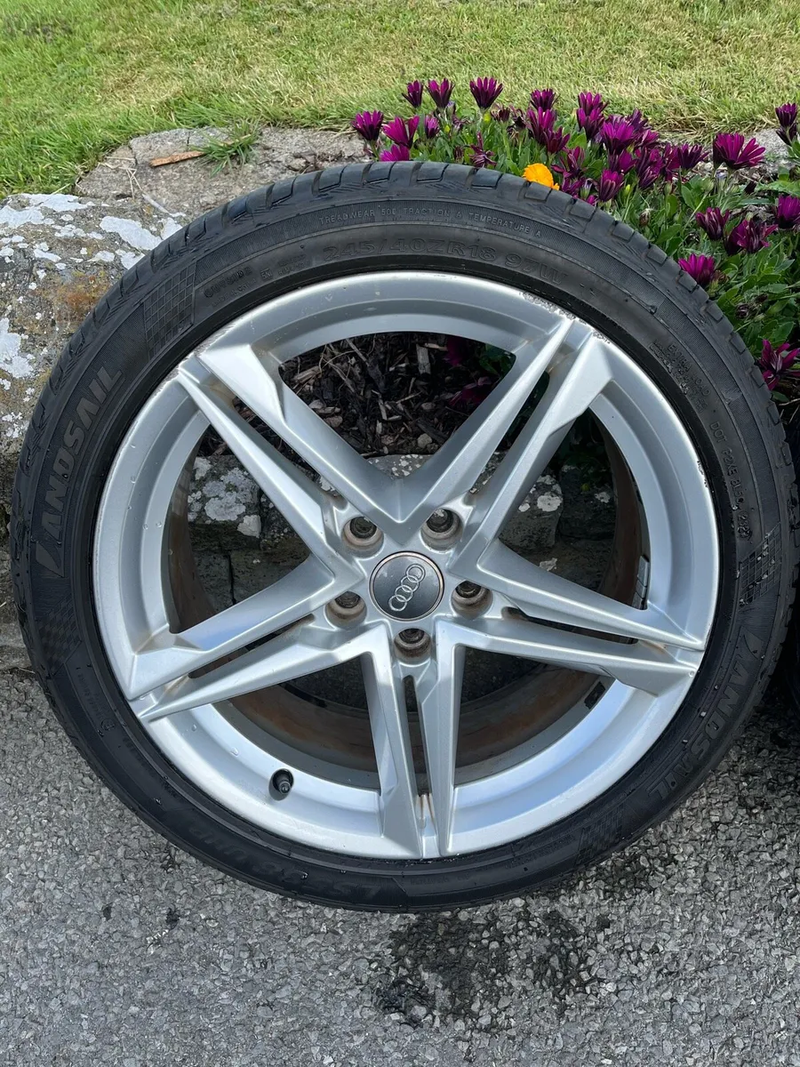 18 Inch Genuine Audi A4 S Line Alloys & Tyres - Image 2