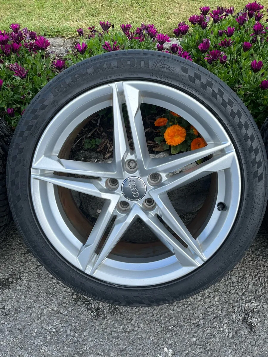18 Inch Genuine Audi A4 S Line Alloys & Tyres - Image 3
