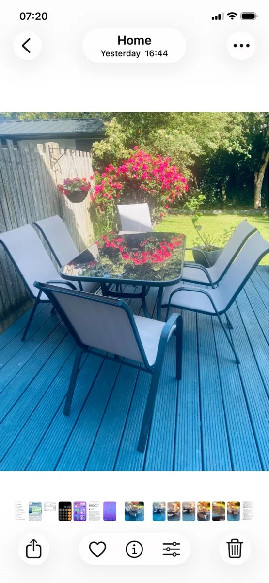 Garden table and chairs - Image 1