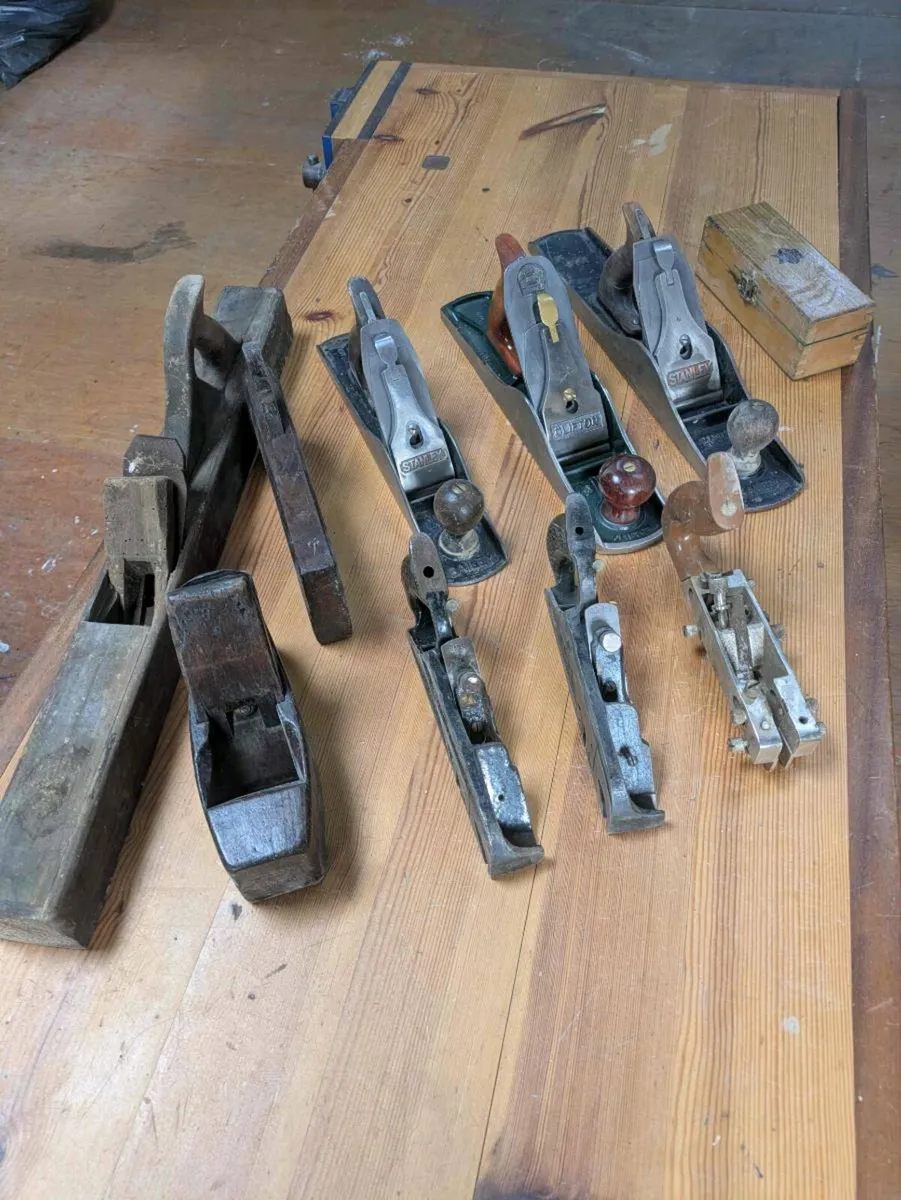 Display of antique woodworking tools - Image 3