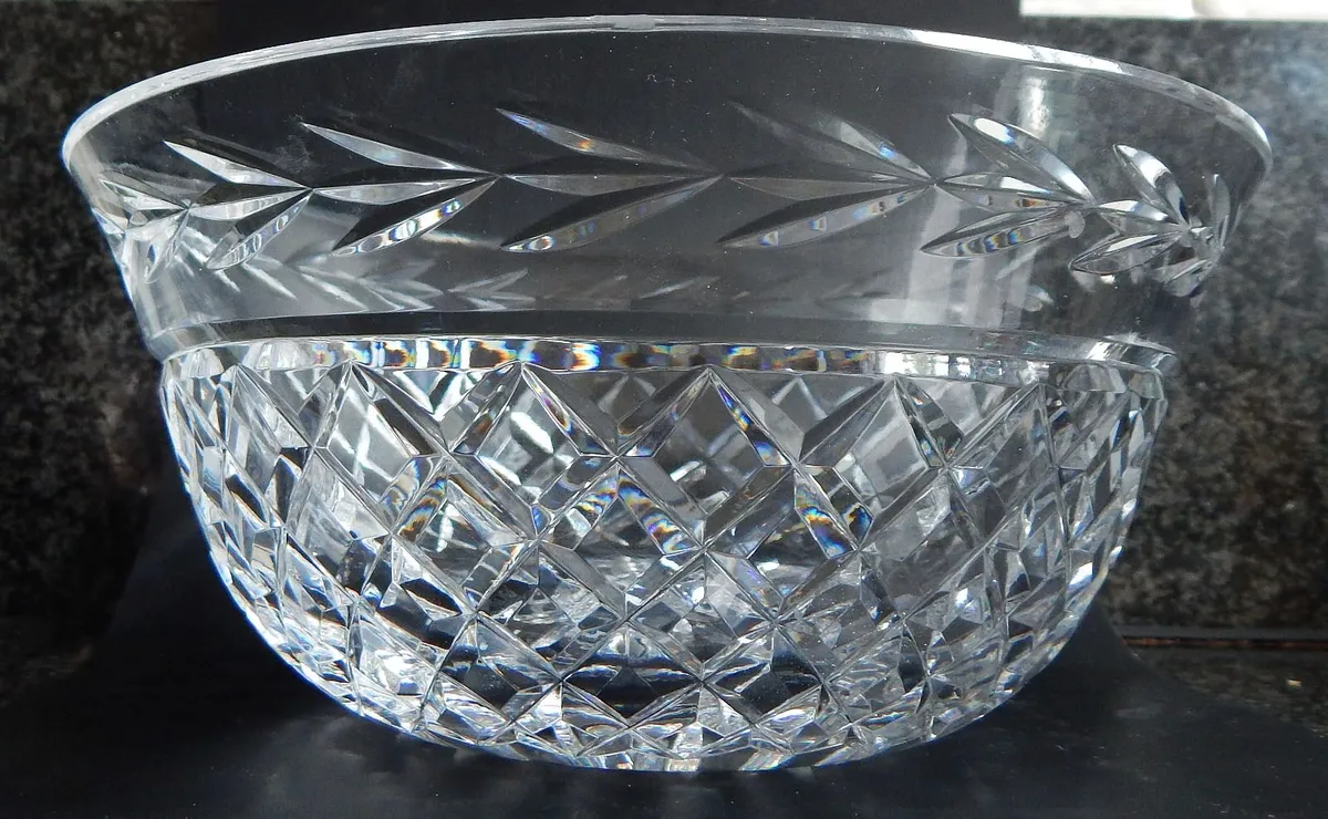 Heavy Cut Crystal Bowl - Image 1