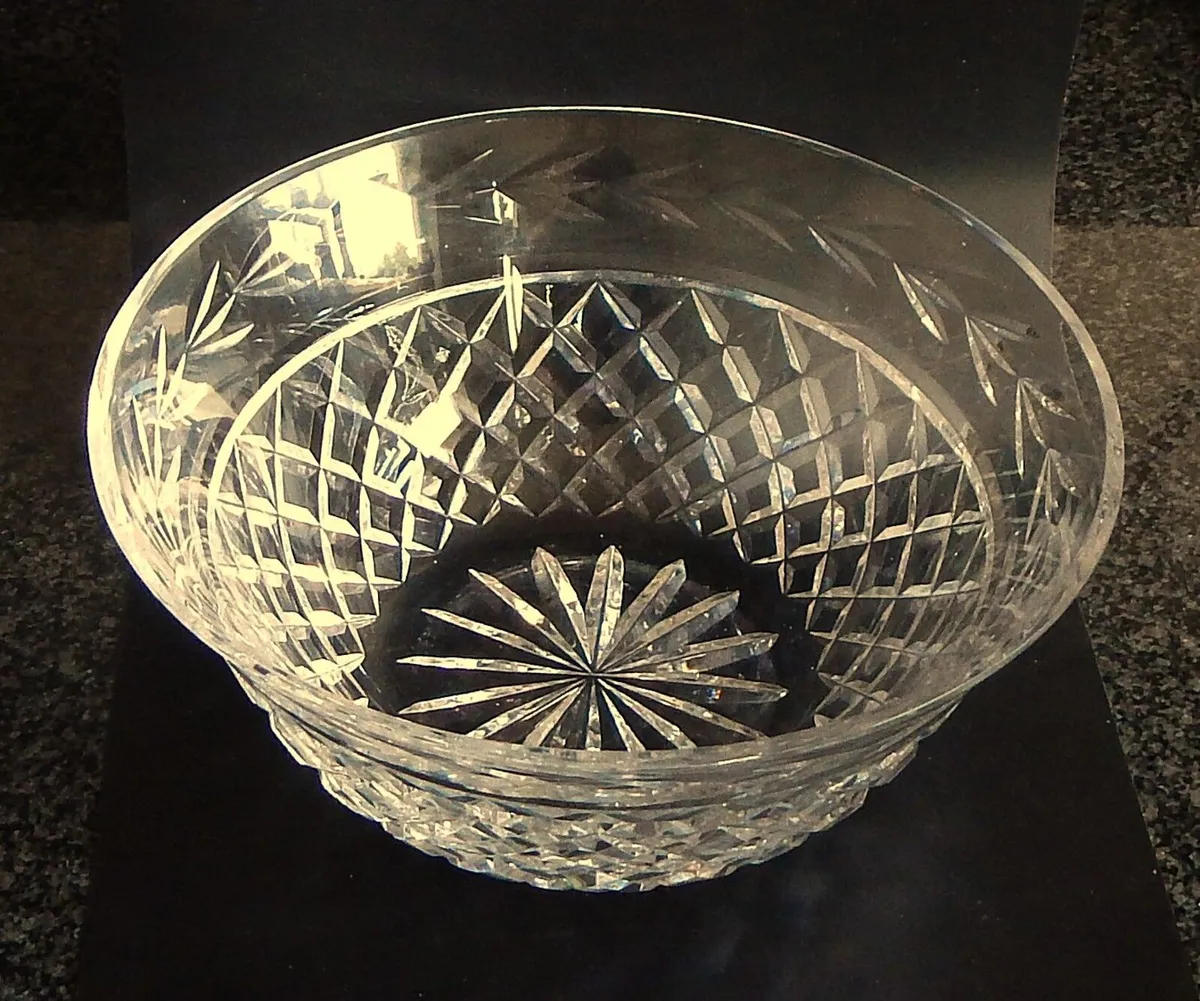 Heavy Cut Crystal Bowl - Image 3