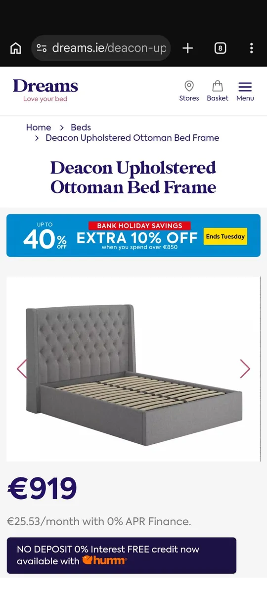 Brand New Super King Ottoman Bedframe - Image 4