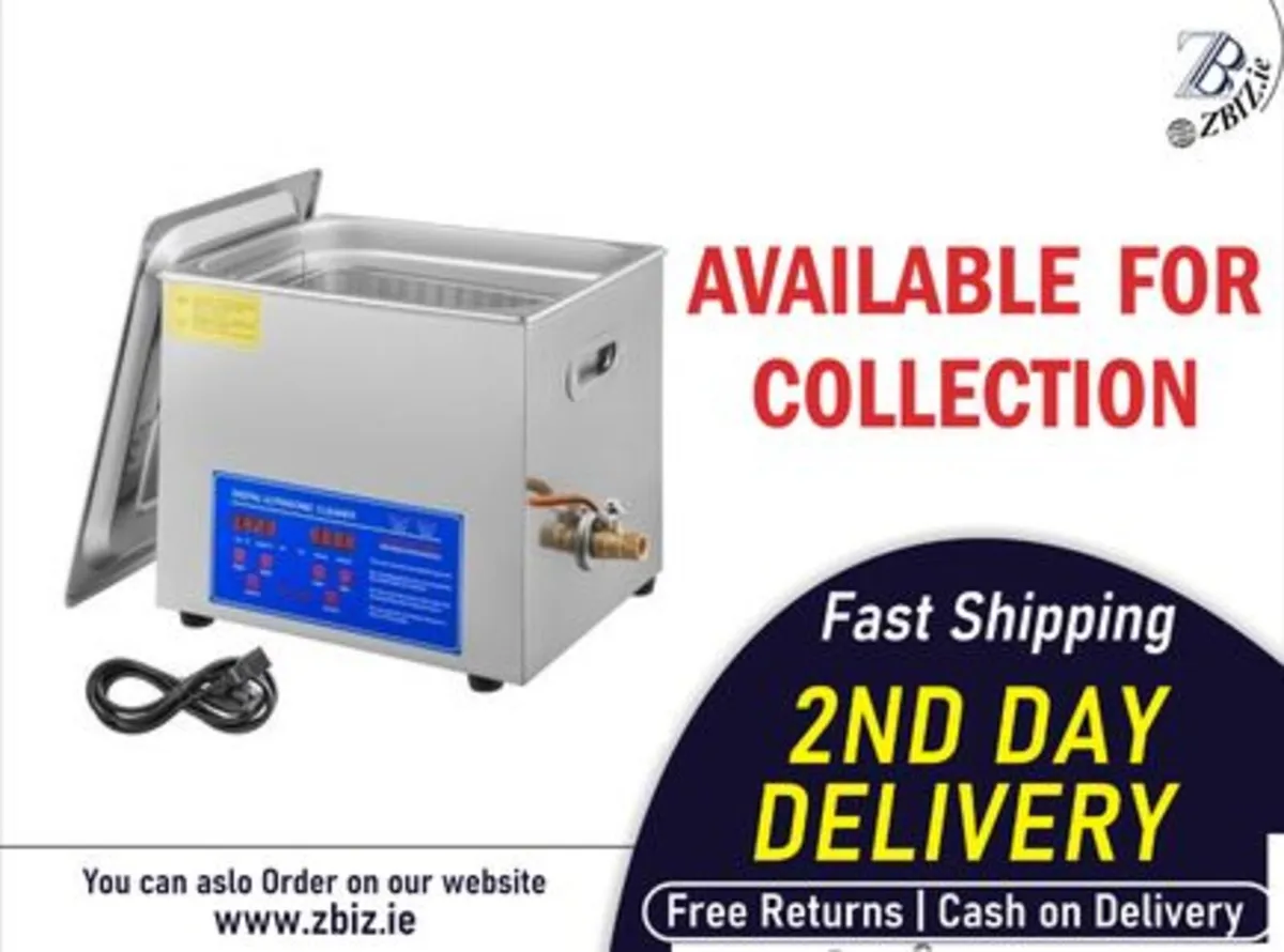 10 L Ultrasonic Cleaner with Heater Timer System - Image 1