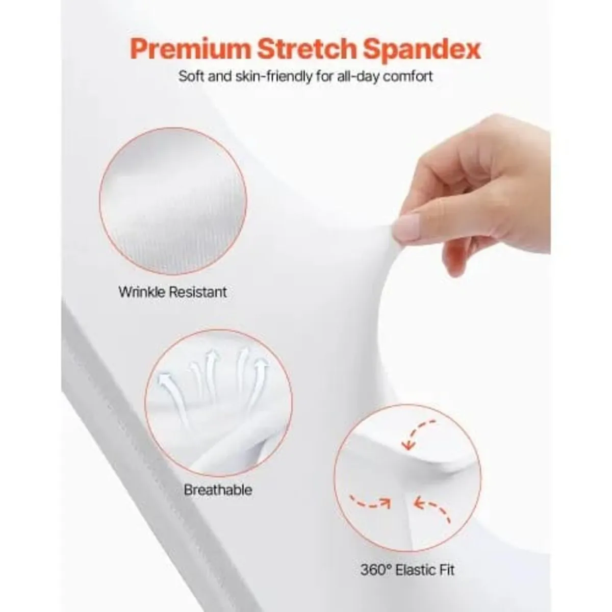 Stretch Spandex Folding Chair Covers, Universal Fi - Image 4