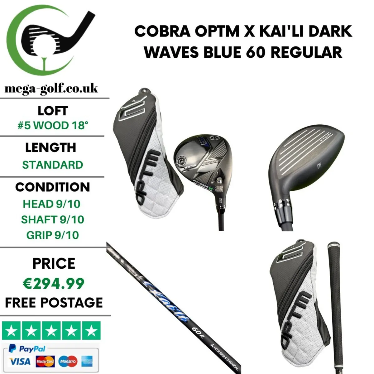 Cobra OPTM X #5 Wood 18° / Regular - Image 1