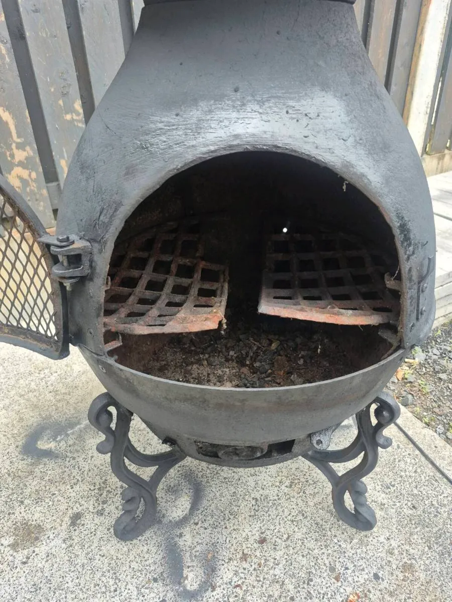 GARDECO TOIEDO CAST IRON CHIMENEA  IN BLACK. MATER - Image 4